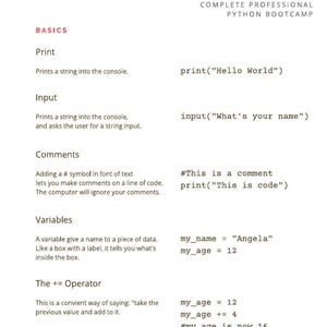 Guía de estudio de programación en Python en PDF / Apuntes, ejemplos y ejercicios de programación para principiantes / Descarga digital imagen 6