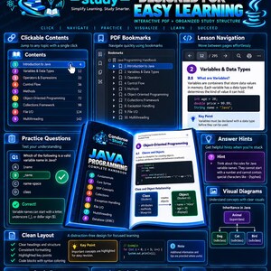 Java Programming Complete Handbook | 216 Pages, 90 Programs, 6 Projects (Digital Download) imagen 7