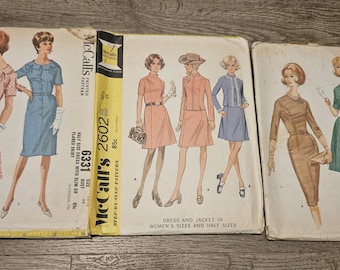 3 naaipatronen - McCalls - vintage - dameskleding - naaipatronen - damespatronen