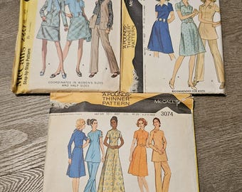 3 naaipatronen - McCalls - vintage - dameskleding - naaipatronen - damespatronen