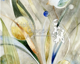 Porcelain, 14X18 Original Watercolor Painting