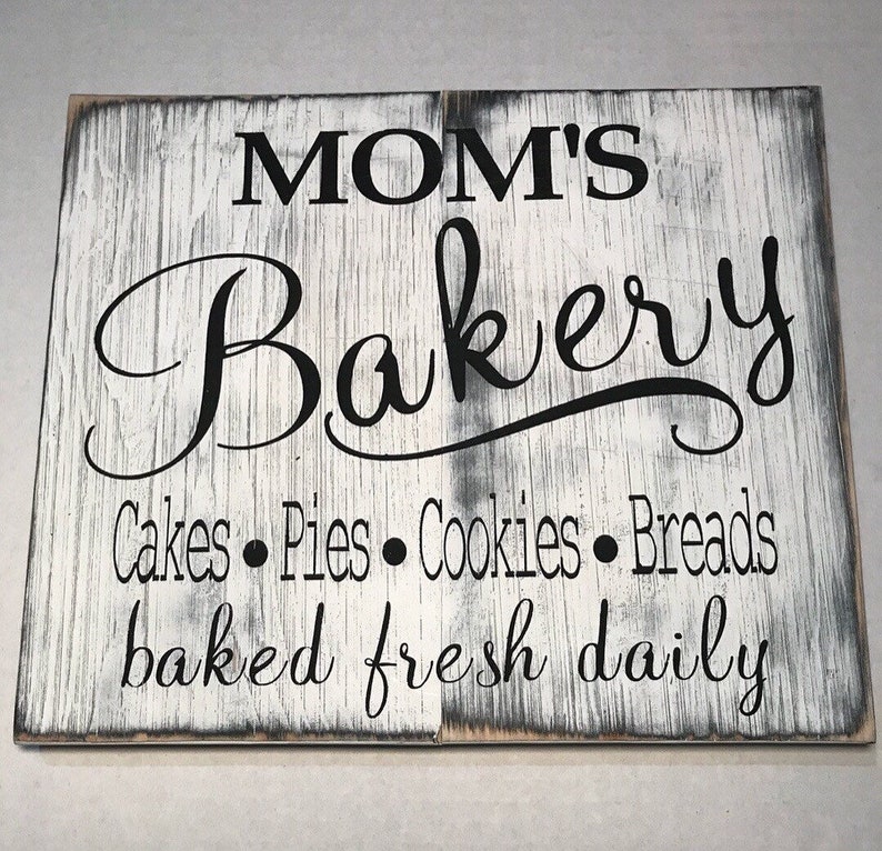 Mom's Bakery bakery sign mom gift farmhouse decor Etsy