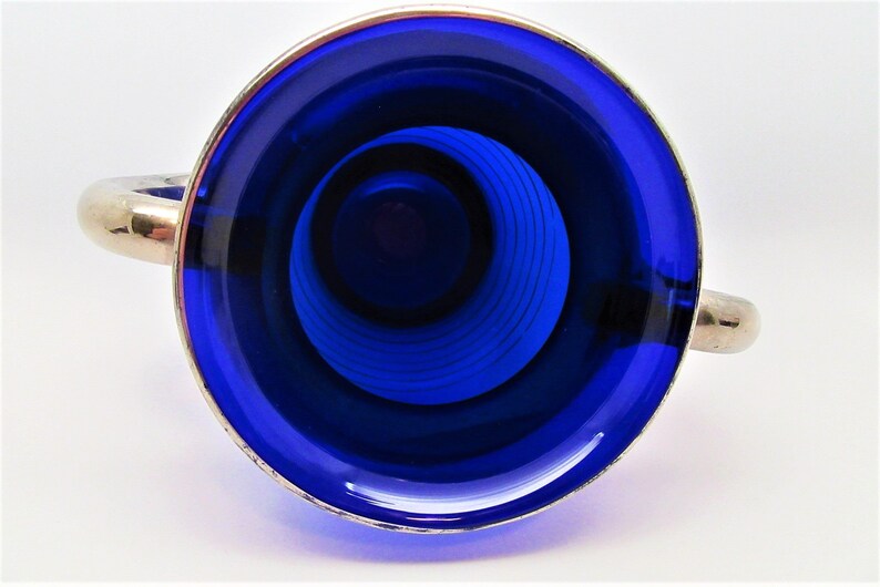 Cobalt Blue Vase Silver Overlay Platinum Overlay 9 Etsy