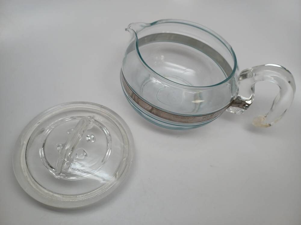 Vintage Pyrex Teapot and Lid 6 Cup Pyrex Glass Teapot 1936 Vintage Pyrex Teapot and Lid 6 Cup Pyrex Glass Teapot 1936
