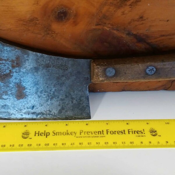 Antique Meat Cleaver Etsy
