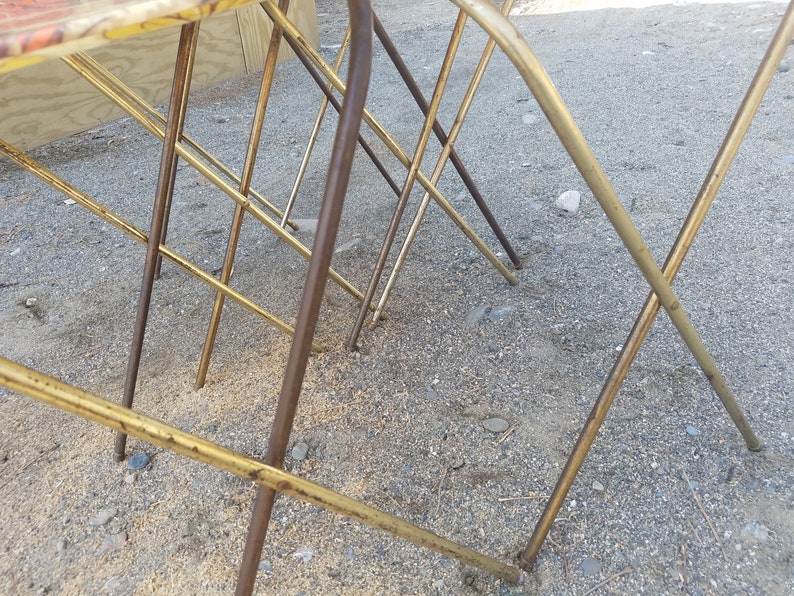 Vintage TV dinner tables with holder set of 4 simply awesome Etsy