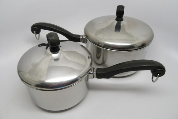 Vintage Farberware Pots Cookware Farberware Pots W/lids 1 Qt 