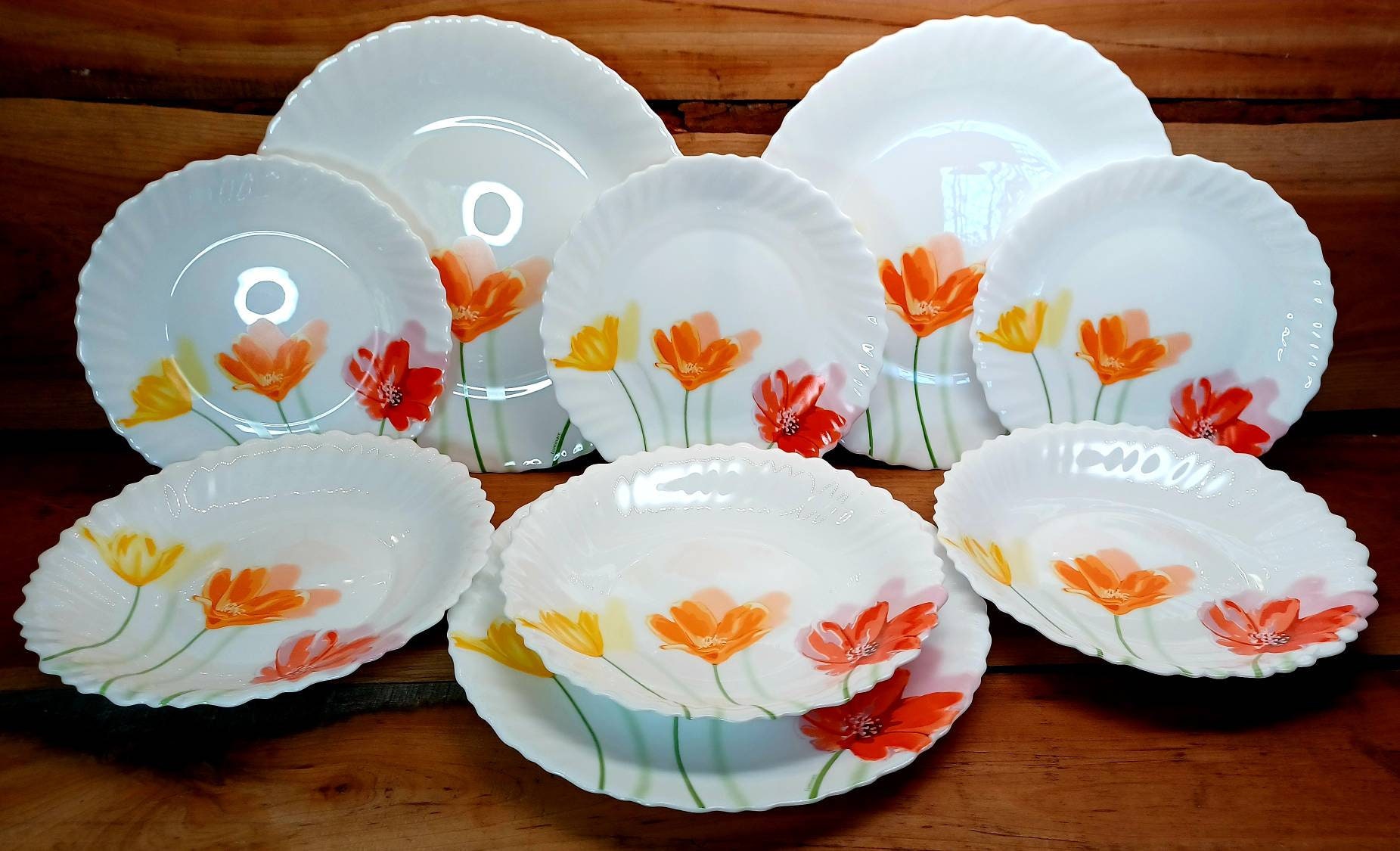 Luminarc France Floral Dinnerware Made in France Dinnerware Luminarc Floral  Dinner Plates Luminarc Soup Bowls Luminarc France Dinnerware - Etsy