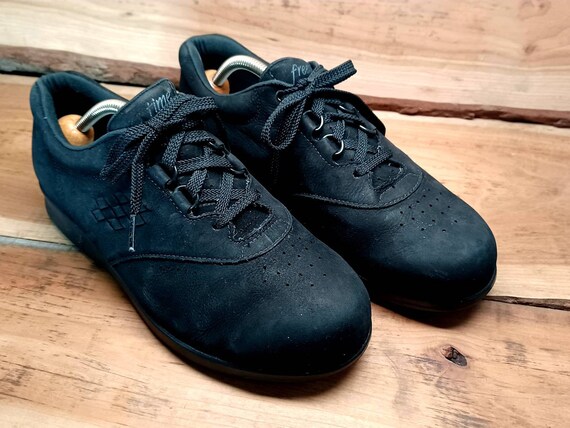 Vintage SAS Freetime Black Nubuck Shoes Size 8 1/2 WW Sas - Etsy