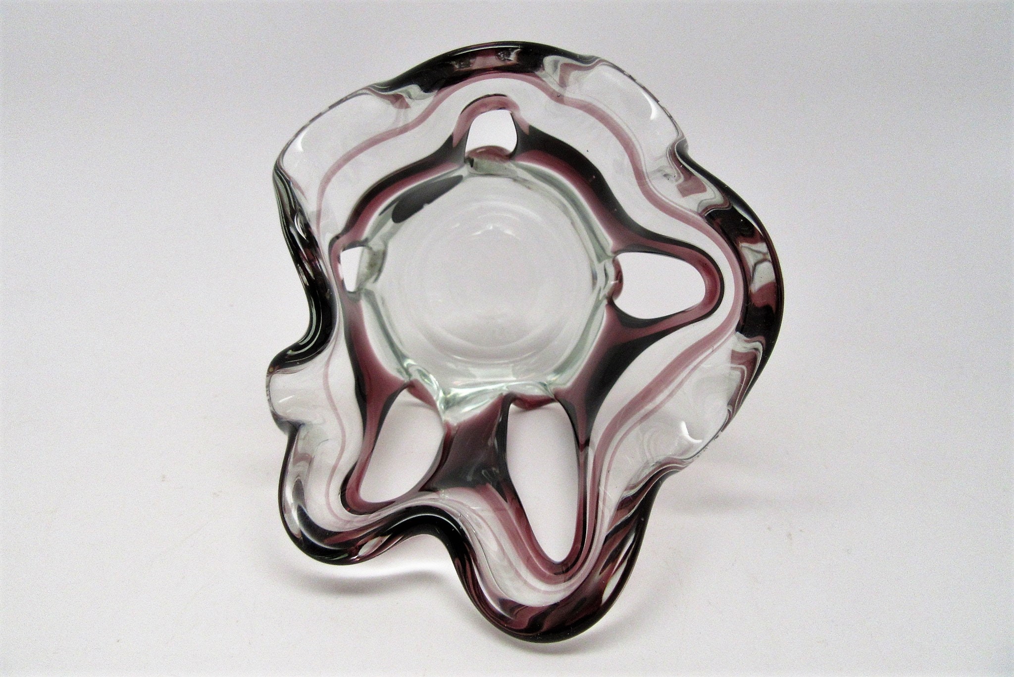 Krosno Jozefina candle holder handcrafted in Poland glass Etsy