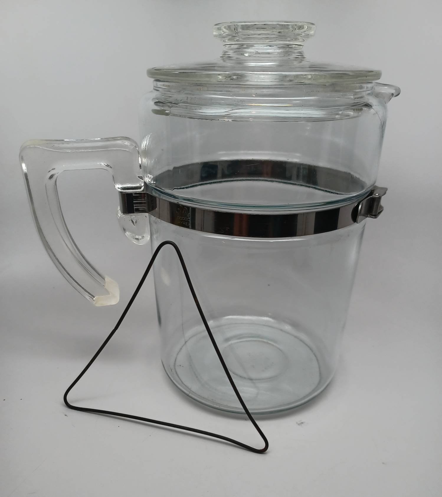 Vintage PYREX 7829 Flameware Glass Coffee Percolator Pot Tall 9 Cup -   Log Cabin Decor