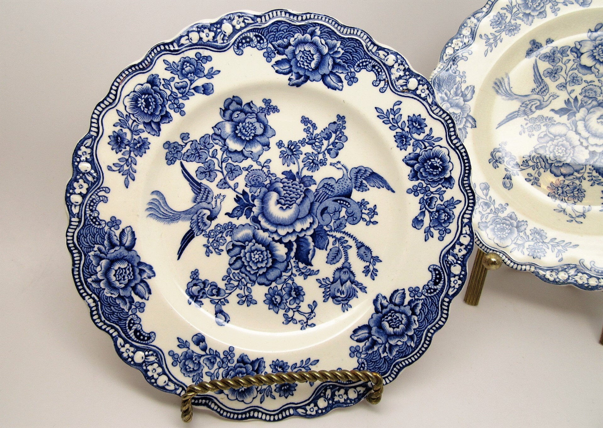 Crown Ducal Bristol Blue Plates Bristol Bread & Butter Etsy