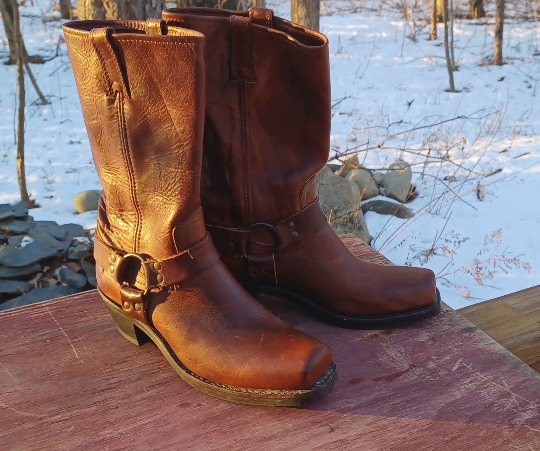 Frye Leather Harness Boots Made in USA Square Toe Womens Size 10 M Pull on Leather Western Boots - Etsy Frye Leather Harness Boots Made in USA Square Toe Womens Size 10 M Pull on Leather Western Boots - Etsy