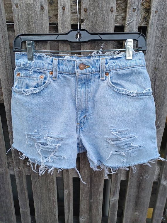 Vintage 550 Red Tag Distressed Cut Shorts Levis Daisy - Israel