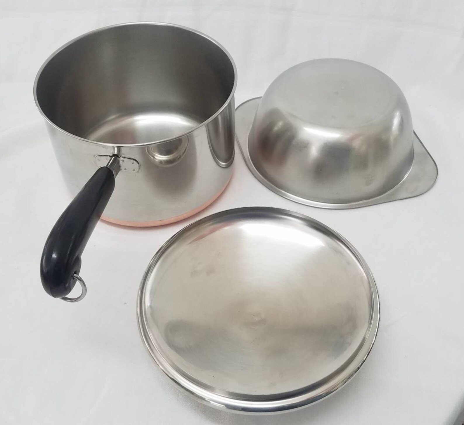 1801 Revere Ware copper bottom cookware 3 quart sauce pan w Etsy