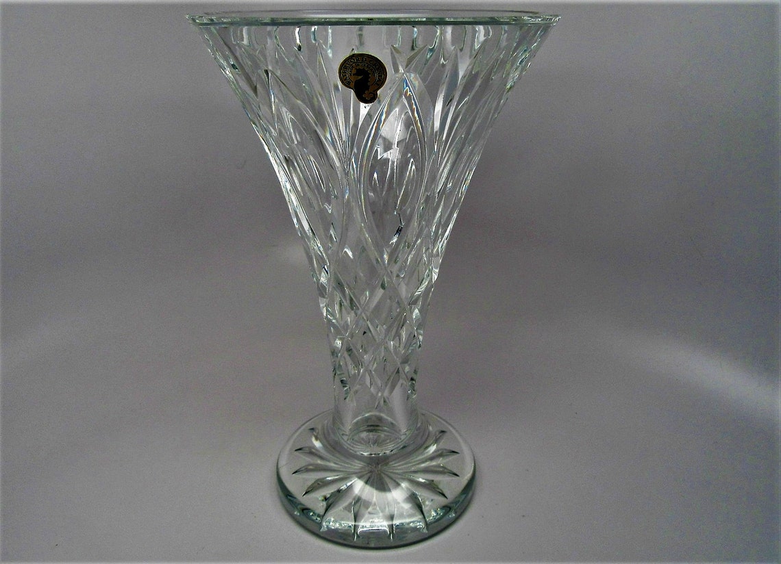 Waterford Crystal Vase 9 7/8 tall Etsy