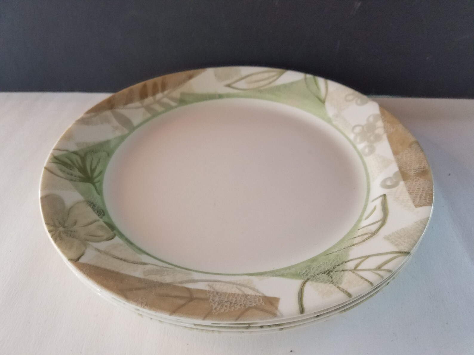 Corelle textured leaves luncheon plates corelle dinnerware Etsy