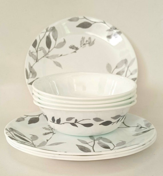 Misty Leaves 12piece Dinnerware Set, Service For Corelle, 48 OFF