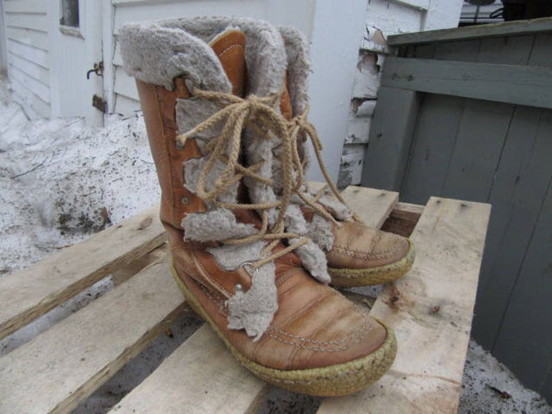 Made in Canada Women's Cabela's Tall Leather Snow Etsy