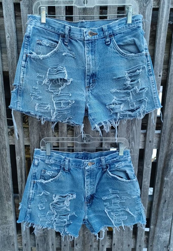 2 prs Vintage 32" Rustler distressed cut off short