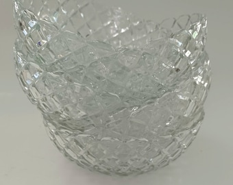 Vintage Anchor Hocking Waterford 5 1/2" Cereal Bowls 1938-1944 set of 5