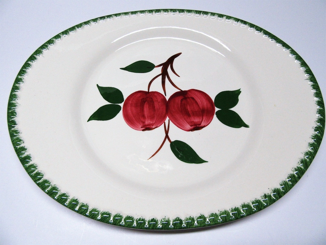 Vintage Blue Ridge Pottery Quaker Apple Platter 14