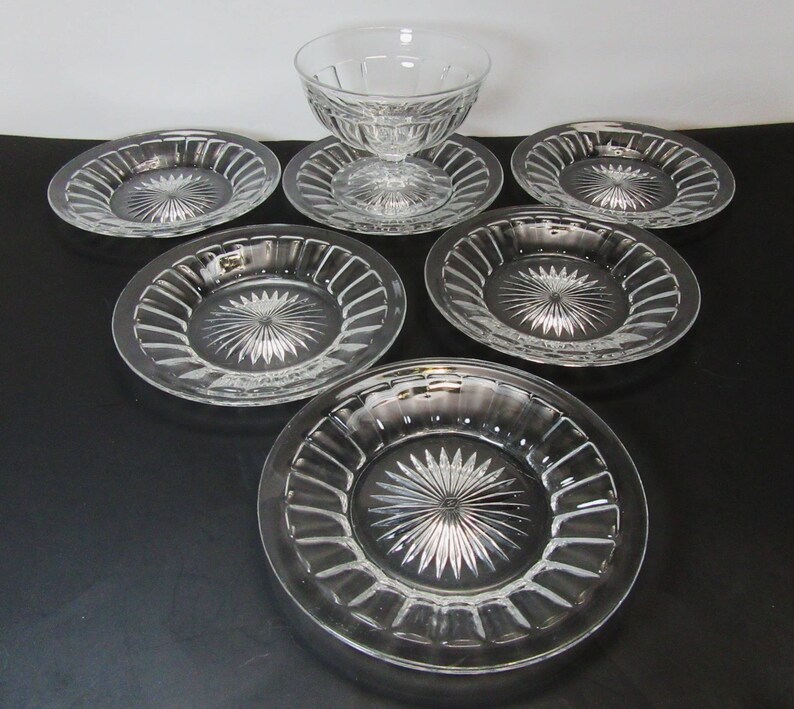 Heisey Glass Heisey plates Heisey Colonial Panel Heisey Etsy