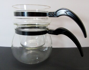 Vintage Dunbar Glass double Boiler 1 1/2 quart glass double boiler fantastic condition