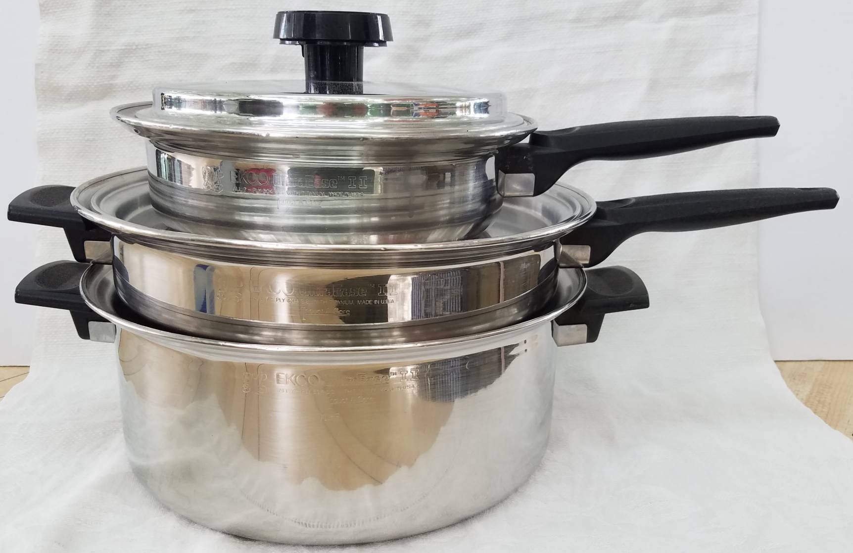 オープニング 大放出セール Ekco EHP Ultraease 2 Cookware, Made in USA, 7 Ply 304 Ss W 調理器具