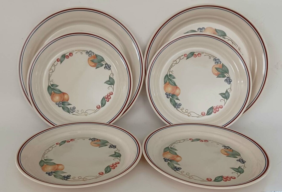 Corelle Abundance Dinnerware 2 Abundance Dinner Plates 4 Abundance Luncheon Plates 6 Pcs. Etsy