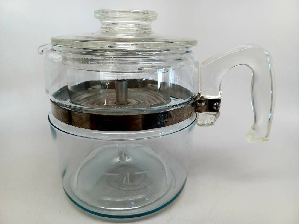 Vintage Pyrex Coffee Pot Pyrex 6 Cup 