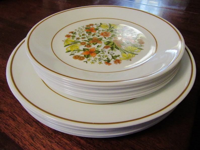 Vintage Corelle Indian Summer Corelle Dinner Plates 1970's Etsy
