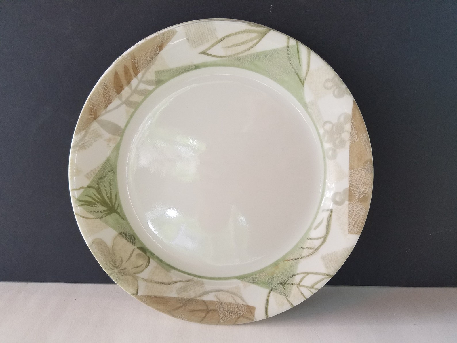 Corelle textured leaves luncheon plates corelle dinnerware Etsy