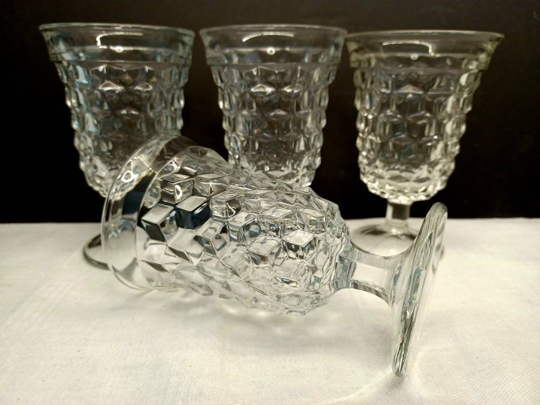 Vintage Fostoria American Juice Glasses Set of 4 4 3/4 19151982