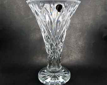 Vintage Waterford Crystal Vase 9 7/8" tall Waterford glass vase
