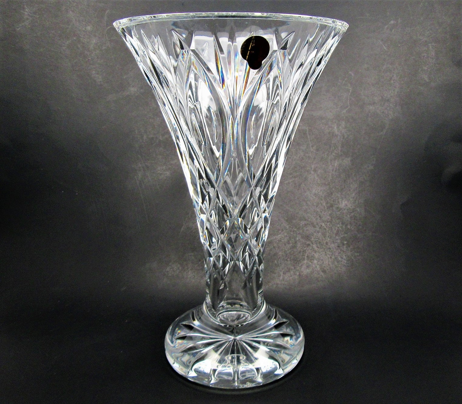 Vintage Waterford Crystal Vase 9 7/8