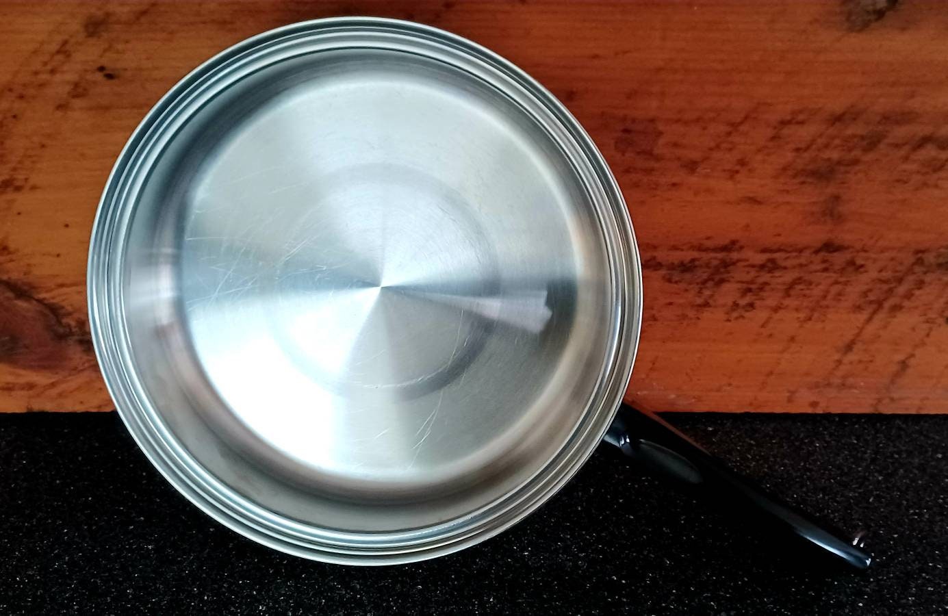 Lustre Craft 8 Small Skillet Fry Sauté Pan Pot Lid Waterless Cookware EUC  USA