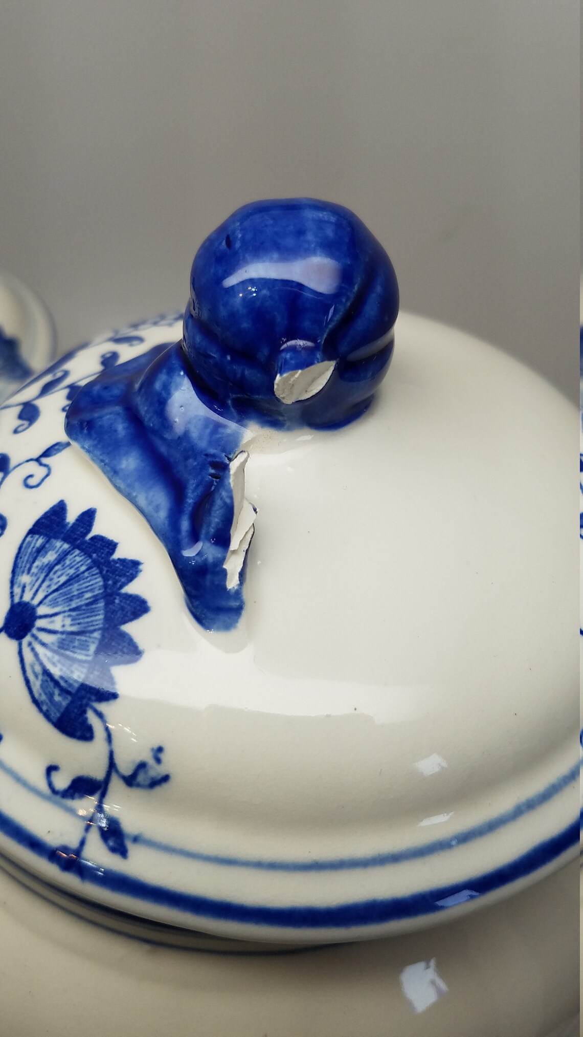 Blue Onion canister blue Onion sugar canister blue Onion Etsy