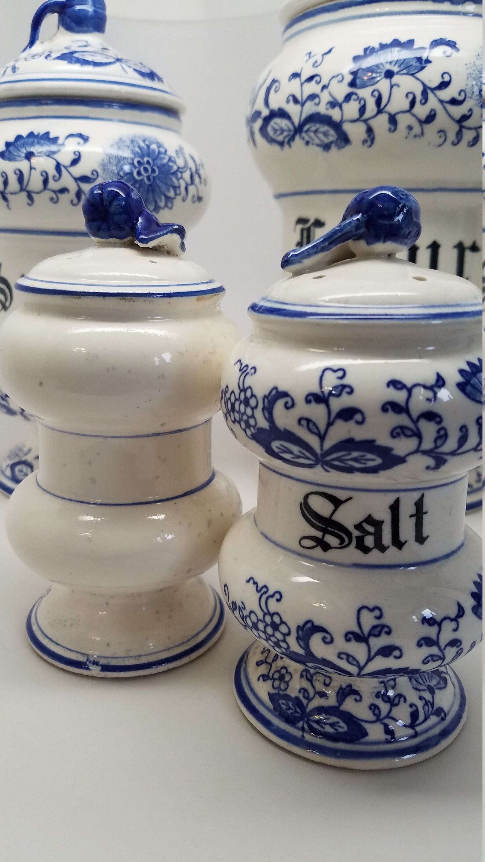 Blue Onion canister blue Onion sugar canister blue Onion Etsy