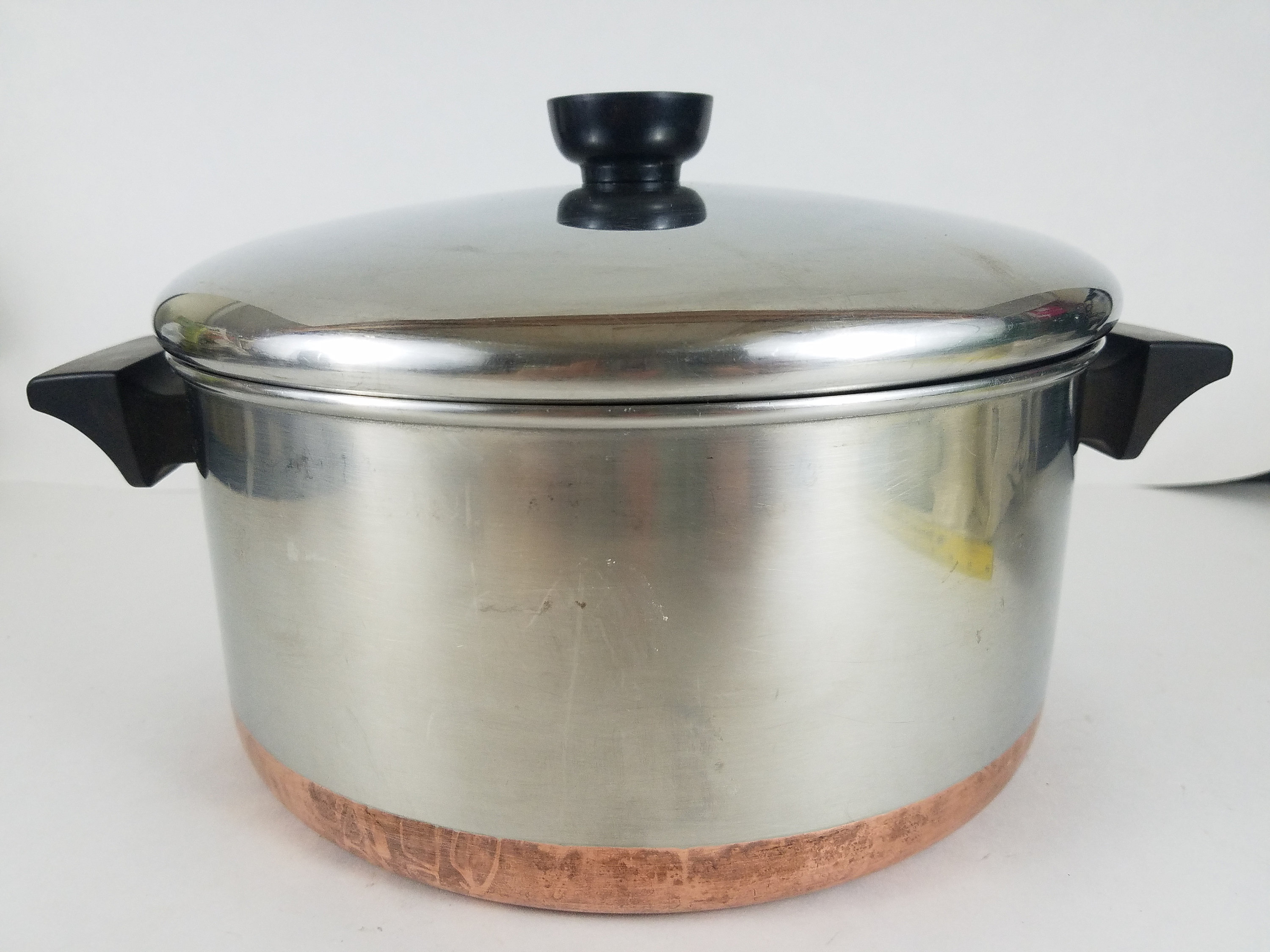 Paul revere copper bottom 4 1/2 qt stock pot with cover Etsy