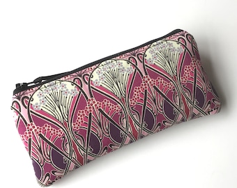 Liberty of London 'Ianthe' design Tana Lawn glasses case/ spectacles case/pencil case/phone case/sunglasses case - handmade in Cornwall