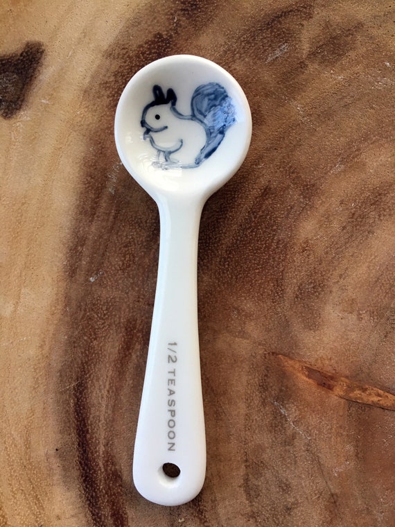 Forest Animal Ceramic Measuring Spoons 