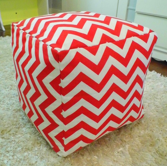Items similar to 18" Pouf Ottoman Floor Pillow Square Premier Prints