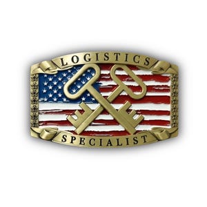 Navy Logistics Specialist Belt Buckle