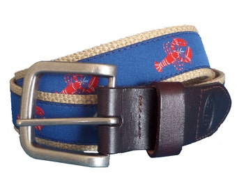 Bean Belts Boys Preppy Lobsters Belt