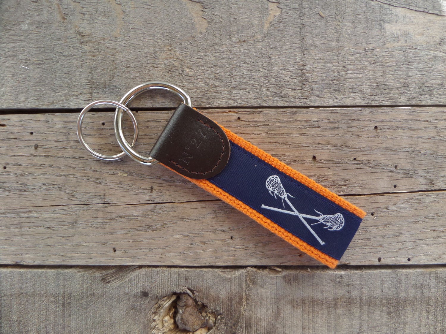 Lacrosse Key Fob/ Preppy Key Chain / Party Theme Key Fob / Etsy