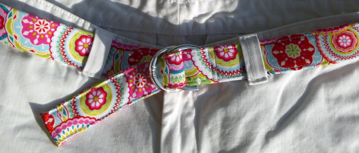 Carnival Fabric Belt: Mulitcolor High Quality D-ring Belt - Etsy