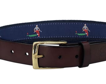 Vintage Capezia Women\'s Braided Woven Leather Belt Teal Green XS 30\