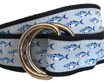 Signature Series: Bluefish School Ribbon D-Ring Belt