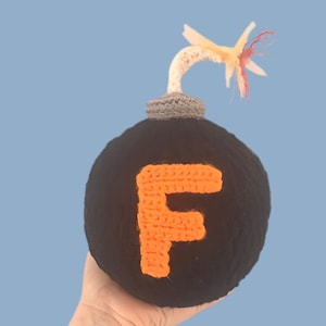 F Bomb, Maybe Swearing Will Help, Crochet Pattern, Adult Gifts, Crochet PDF, Crochet F Bomb, Bomb Crochet Pattern, Bomb Pattern, Funny Gifts